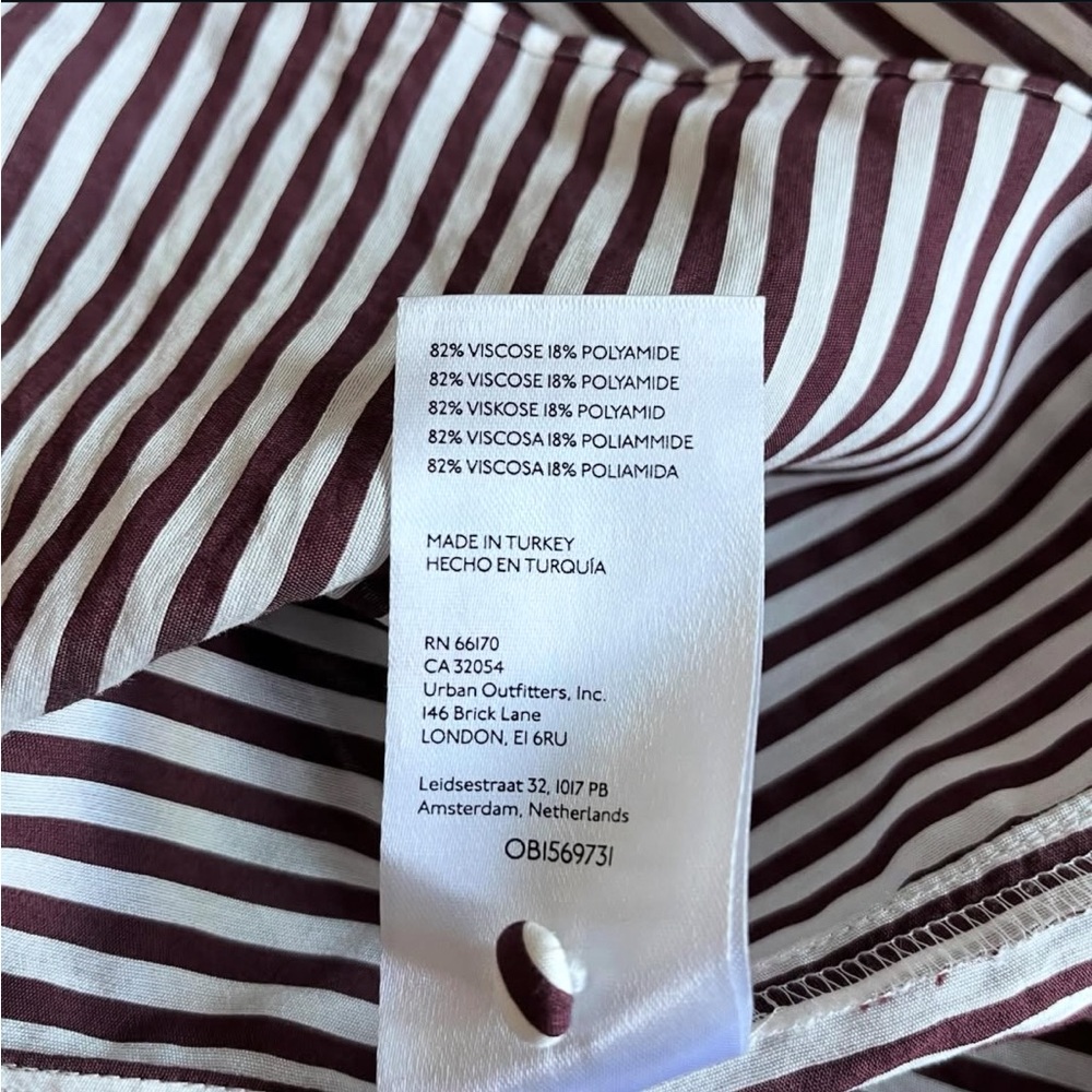 Maeve striped tie neck top size Small - Picture 8 of 12